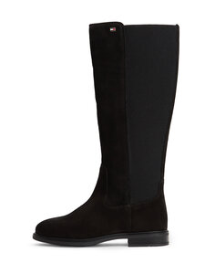 Tommy Hilfiger - Enamel Flag High Chelsea -mokkanahkasaappaat - BDS BLACK | Stockmann