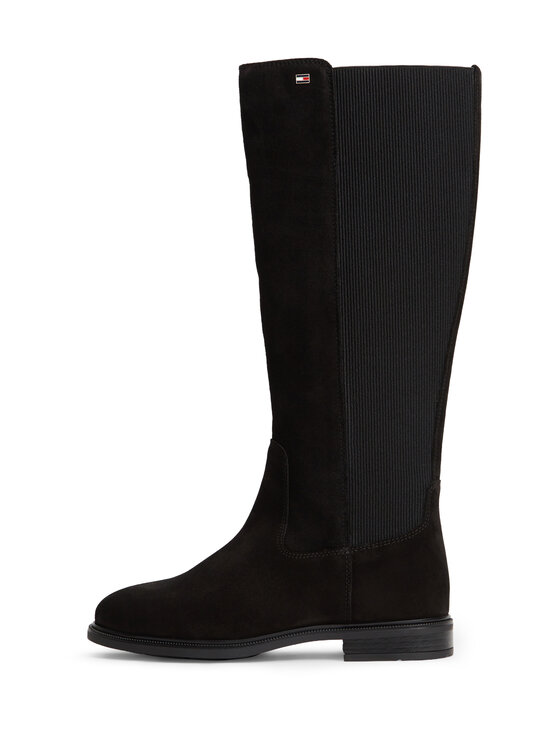 Tommy Hilfiger - Enamel Flag High Chelsea -mokkanahkasaappaat - BDS BLACK | Stockmann - photo 1