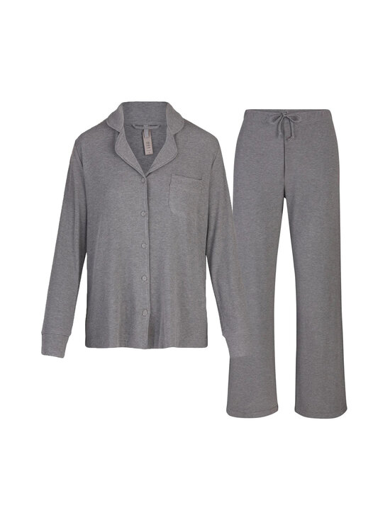 SKIMS - Soft Lounge Rib Sleep Set - pyjama 2-osainen - HEATHER GREY | Stockmann - photo 1