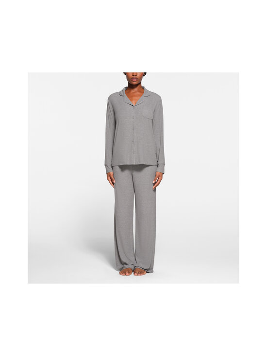 SKIMS - Soft Lounge Rib Sleep Set - pyjama 2-osainen - HEATHER GREY | Stockmann - photo 2