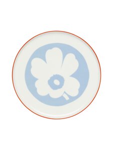 Marimekko - Unikko-tarjoiluastia 24 cm - WHITE, LT.BLUE, ORANGE RED | Stockmann