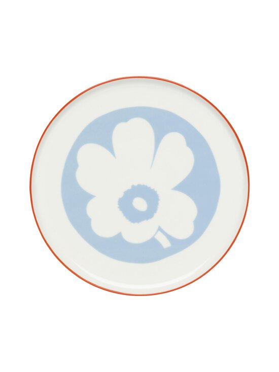Marimekko - Unikko-tarjoiluastia 24 cm - WHITE, LT.BLUE, ORANGE RED | Stockmann - photo 1