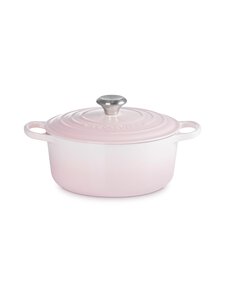 Le Creuset - Malmpann Signature Round Casserole 24 cm - SHELL PINK | Stockmann