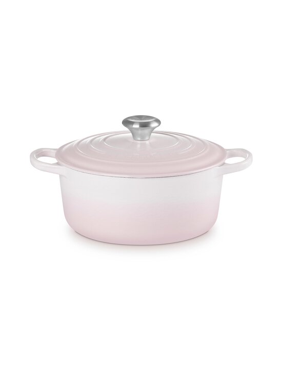 Le Creuset - Signature Round Casserole -valurautapannu 24 cm - SHELL PINK | Stockmann - photo 1
