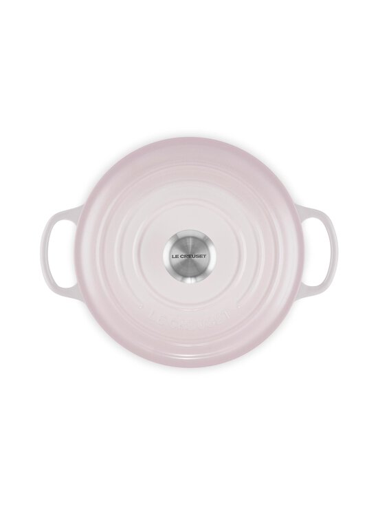 Le Creuset - Signature Round Casserole -valurautapannu 24 cm - SHELL PINK | Stockmann - photo 3