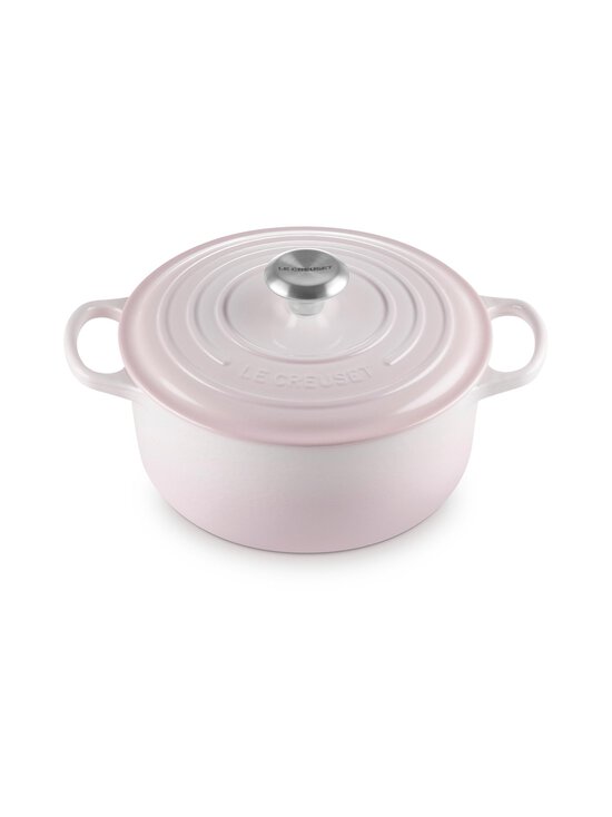 Le Creuset - Signature Round Casserole -valurautapannu 24 cm - SHELL PINK | Stockmann - photo 5
