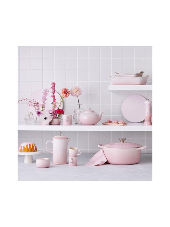 Le Creuset - Signature Round Casserole -valurautapannu 24 cm - SHELL PINK | Stockmann - photo 8