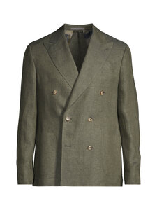SAND Copenhagen - King Double Breasted Classic fit lina žakete - 485 GREEN | Stockmann