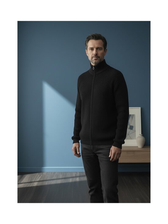 Makia - Moray Zip merīnvilnas adīta jaka - 999 BLACK | Stockmann - photo 2