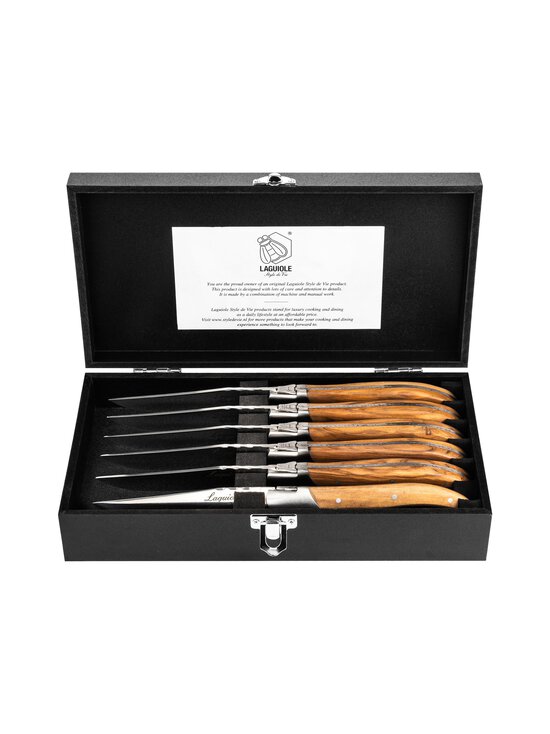 Laguiole - Style De Vie Steak Knives Set -pihviveitsi 6 kpl - LIGHT WOOD | Stockmann - photo 1