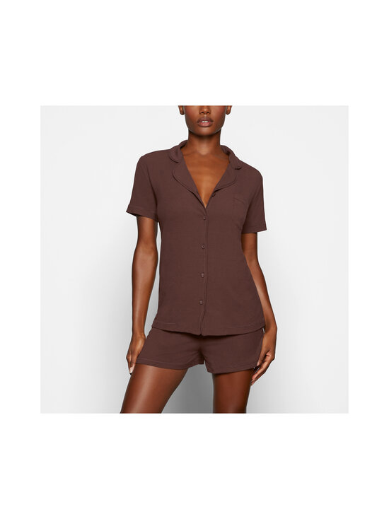 SKIMS - Soft Lounge Short Sleep Set -pyjama - COCOA | Stockmann - photo 4
