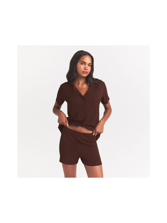 SKIMS - Soft Lounge Short Sleep Set -pyjama - COCOA | Stockmann - photo 8