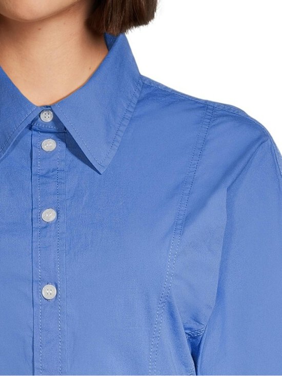 Ganni - Stretch Cotton Mini -paitamekko - 591 MARINA | Stockmann - photo 4