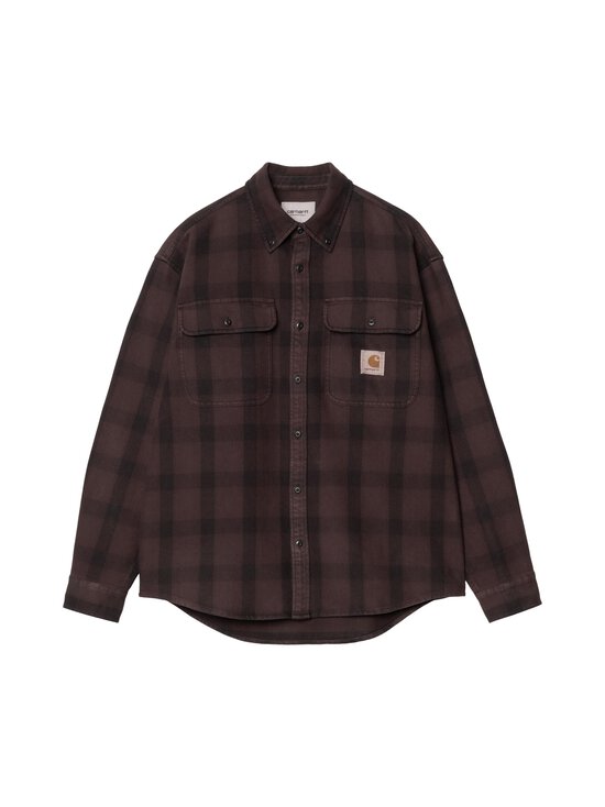 Carhartt WIP - Edmands Loose Fit Twill -kauluspaita - 3J2XX EDMANDS CHECK, NATURAL / PALISANDER | Stockmann - photo 1