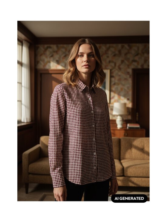 Marc O'Polo - Paitapusero - 7026 DARK RED_MULTI_01 | Stockmann - photo 2