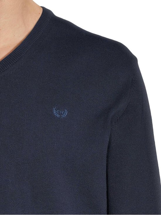 Cap Horn - Julian V-neck -puuvillaneule - DK. BLUE 1184 - photo 4 Cap Horn - Julian V-neck -puuvillaneule - DK. BLUE 1184 | Stockmann - photo 4