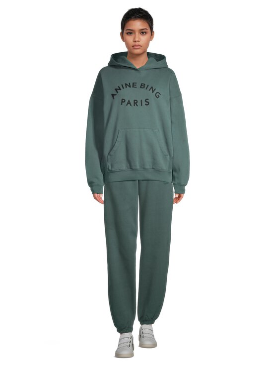 Anine Bing - Karter Framed Monogram -joggerit - EMERALD | Stockmann - photo 3