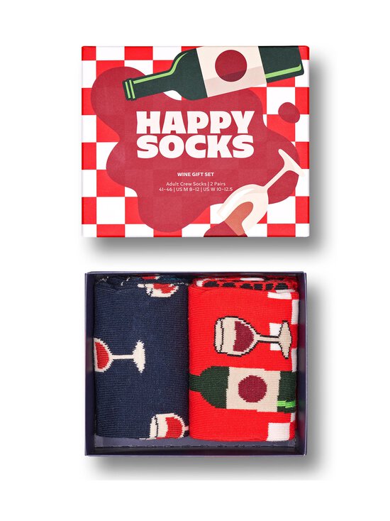 Happy Socks - Wine Gift Set - sukat lahjapakkauksessa 2-pack - BLUE | Stockmann - photo 3