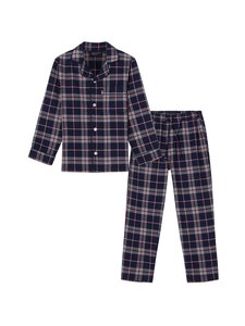 Lexington - Checked Flannel -pyjama - 573 BLUE MULTI CHECK | Stockmann