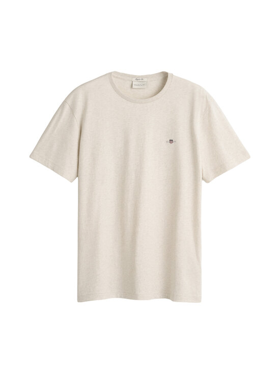 GANT - Regular Shield t-paita - 199 CREAM MELANGE | Stockmann - photo 1