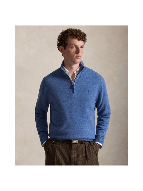 Polo Ralph Lauren - Half Zip Logo -neulepaita - 502 BLUE BORAGE HEATHER | Stockmann - photo 2