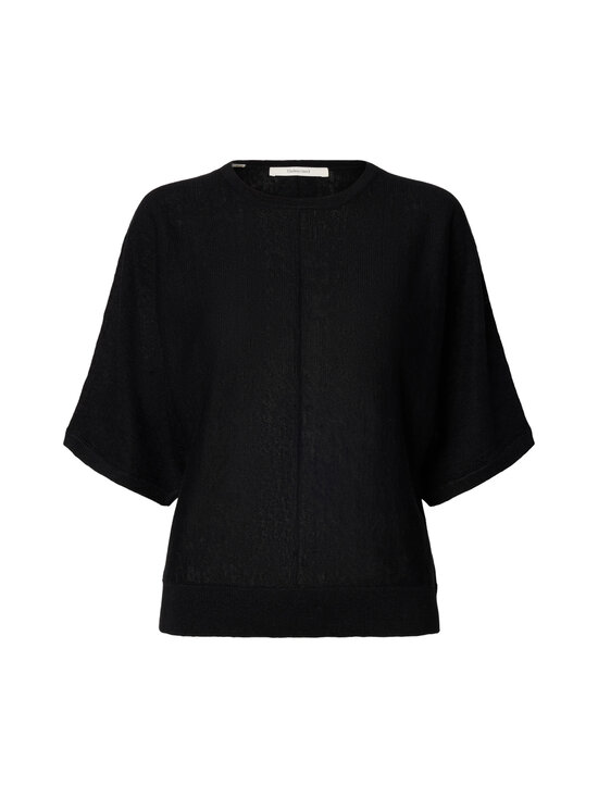 Selected - SlfJane 2/4 Bat O-Neck -pellavaneule - BLACK | Stockmann - photo 1