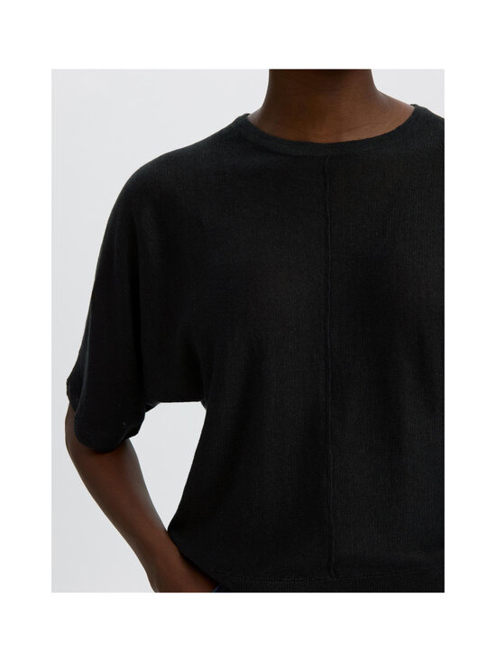 Selected - SlfJane 2/4 Bat O-Neck -pellavaneule - BLACK | Stockmann - photo 6