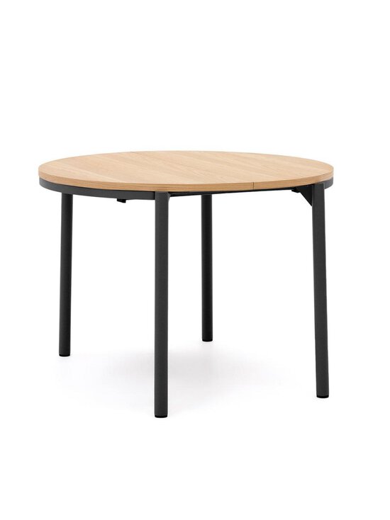 Kave Home - Montuiri- jatkettava ruokapöytä tammi/musta 90 x 90/170 cm - BEIGE | Stockmann - photo 2