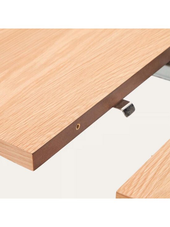 Kave Home - Montuiri- jatkettava ruokapöytä tammi/musta 90 x 90/170 cm - BEIGE | Stockmann - photo 6