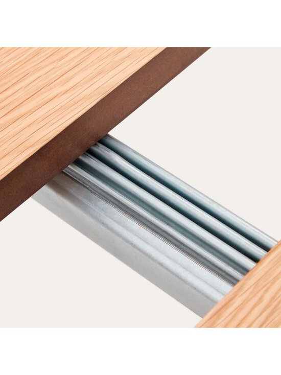 Kave Home - Montuiri- jatkettava ruokapöytä tammi/musta 90 x 90/170 cm - BEIGE | Stockmann - photo 7