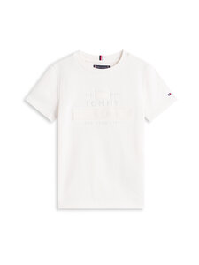 Tommy Hilfiger - Mixed Media Graphic T-krekls - YBH ANCIENT WHITE | Stockmann