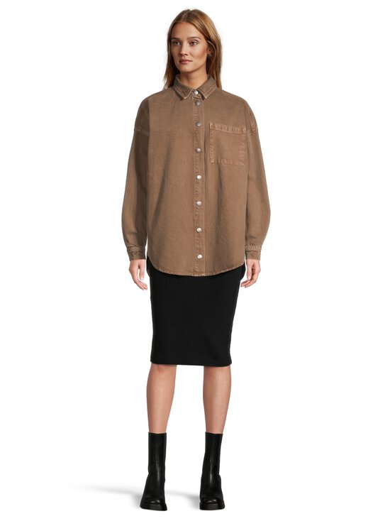 MY ESSENTIAL WARDROBE - MWMalo džinsa krekls - 130 TOBACCO BROWN WASHED | Stockmann - photo 2