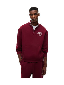 Tommy Hilfiger - Varsity Embroidery Relaxed -collegepaita - VLP BURGUNDY | Stockmann