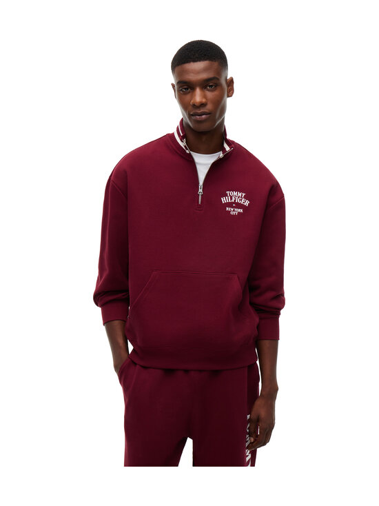 Tommy Hilfiger - Varsity Embroidery Relaxed -collegepaita - VLP BURGUNDY | Stockmann - photo 1