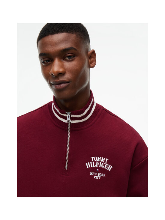 Tommy Hilfiger - Varsity Embroidery Relaxed -collegepaita - VLP BURGUNDY | Stockmann - photo 2