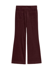 Marc O'Polo - Marthe Flared -vakosamettihousut - 6923 DEEP PLUM | Stockmann