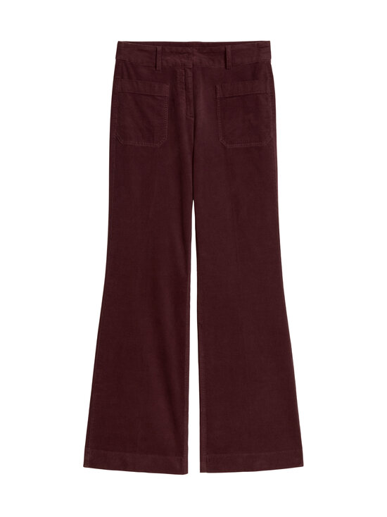 Marc O'Polo - Marthe Flared -vakosamettihousut - 6923 DEEP PLUM | Stockmann - photo 1