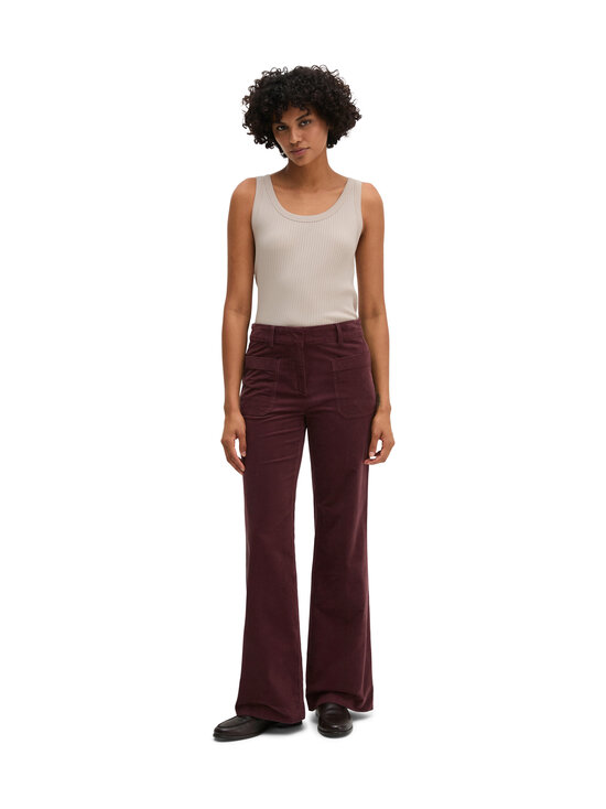 Marc O'Polo - Marthe Flared -vakosamettihousut - 6923 DEEP PLUM | Stockmann - photo 5