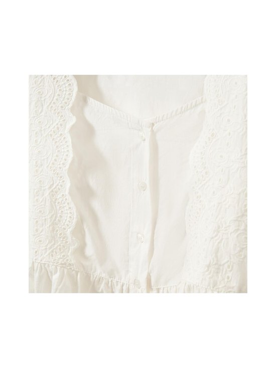 Sofie Schnoor - AriaSW Broderie Anglaise Regular -pitsipaitapusero - 0103 OFF WHITE | Stockmann - photo 6