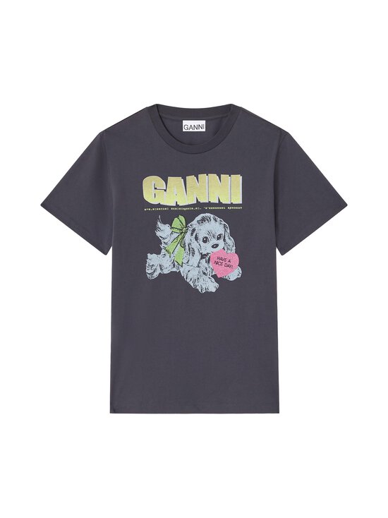 Ganni - Neon Puppy t-paita - 252 PHANTOM | Stockmann - photo 1