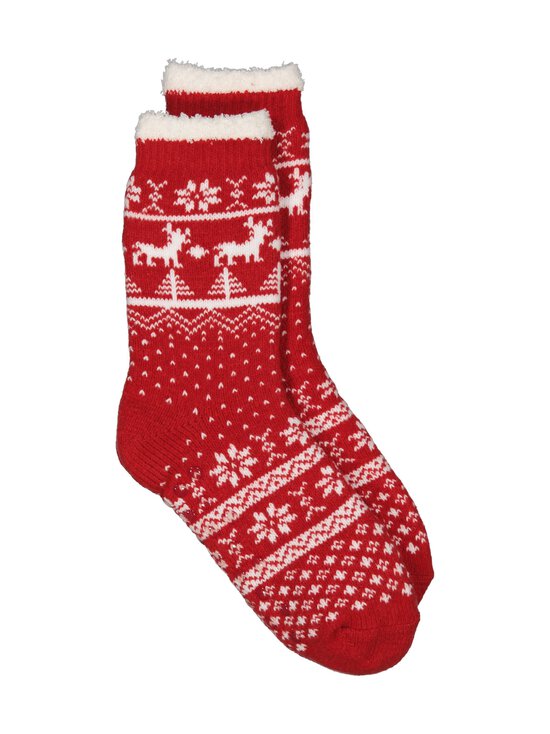 Cuddly Socks - Holidays Anti-slip -sukat - 6683 ROSSO/OFF-WHITE | Stockmann - photo 1