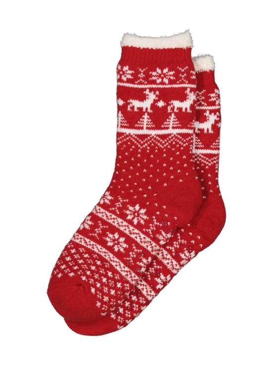 Cuddly Socks - Holidays Anti-slip -sukat - 6683 ROSSO/OFF-WHITE | Stockmann - photo 2