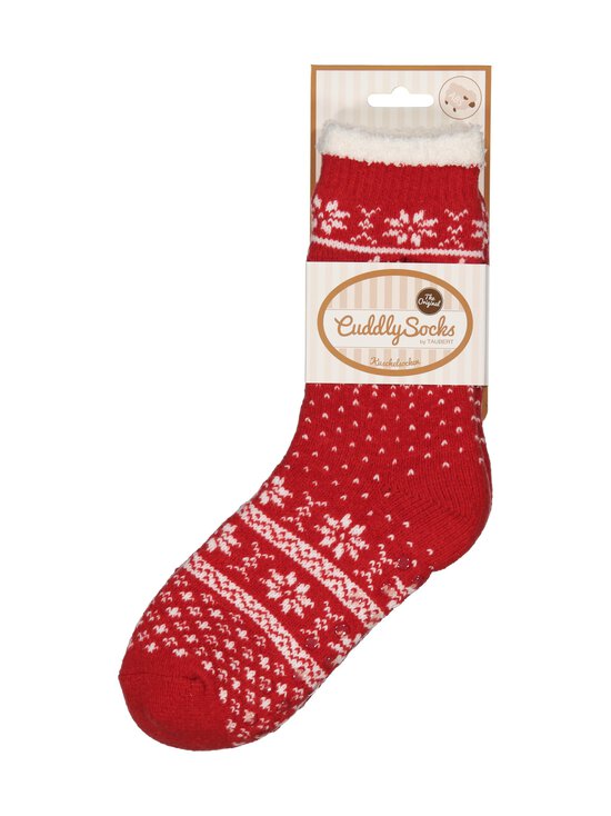 Cuddly Socks - Holidays Anti-slip -sukat - 6683 ROSSO/OFF-WHITE | Stockmann - photo 3
