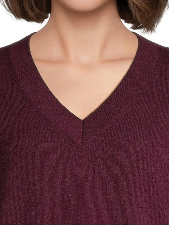 ESSENTIALS by Stockmann - Scarlett Loose Fit -kashmirneulepusero - WINE - HAWTHORN 25515 | Stockmann - photo 4