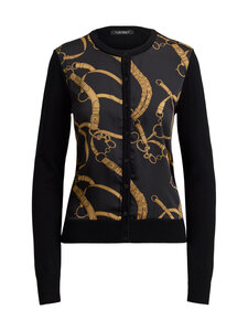 Lauren Ralph Lauren - Kuvioitu neuletakki - 001 BLACK MULTI | Stockmann