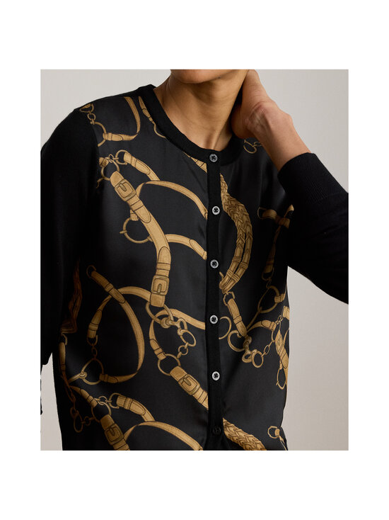 Lauren Ralph Lauren - Kuvioitu neuletakki - 001 BLACK MULTI | Stockmann - photo 8