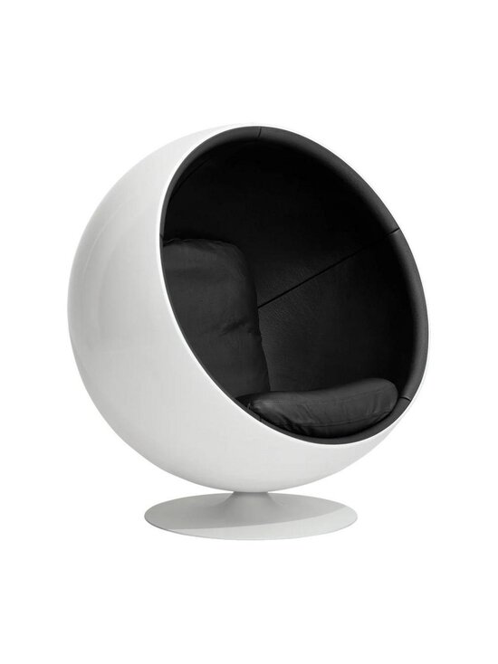 Eero Aarnio - Pallotuoli musta nahka - BLACK | Stockmann - photo 1