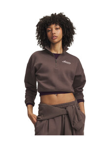 Under Armour - Rival Fleece Varsity Half Zip -collegepaita - COYOTE | Stockmann