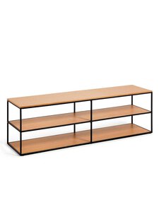 Kave Home - Yoana-tv-taso tammi/musta 160 x 40 cm - BEIGE | Stockmann