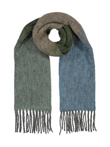 A+more - Sofia-kaulahuivi 45 x 210 cm - TURQ/GREEN/TAUPE 2606 | Stockmann